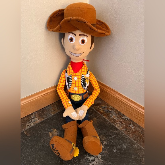 Disney Pixar Other - Disney Pixar iconic Woody 2010 stuffed cowboy plush with hook & loop hands.
